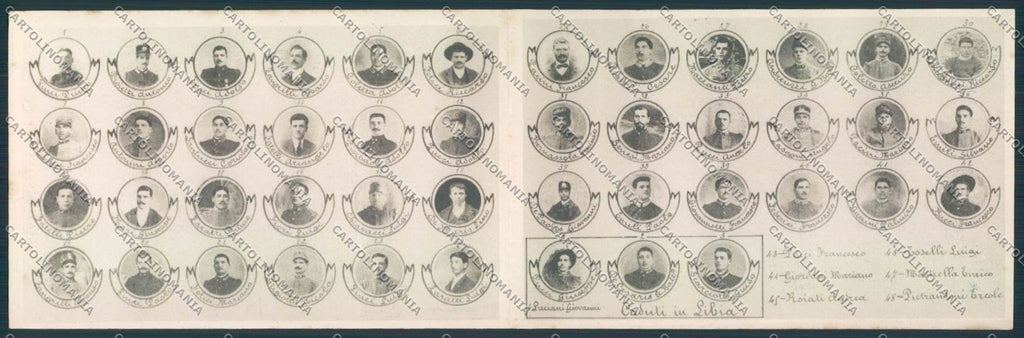 Roma Rocca Priora Doppio ABRASA Libia Cartoncino MV1909 – retro