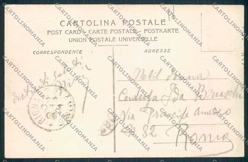 Roma Rignano Flaminio cartolina MV1910 – retro