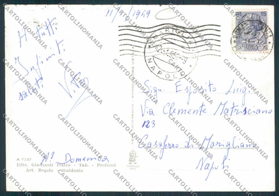 Roma Guidonia ADESIVO Foto FG cartolina MV1915 – retro