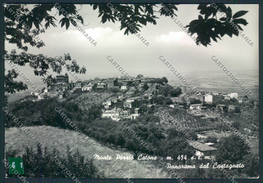 Roma Monte Porzio ADESIVO PIEGHINA Foto FG cartolina MV1917 – fronte