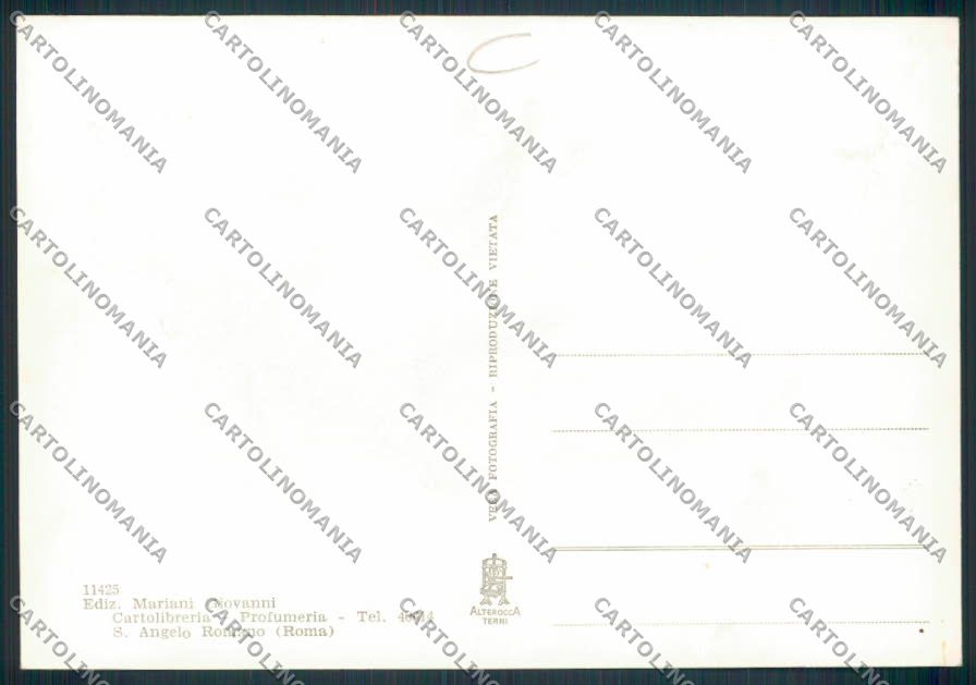 Roma Sant'Angelo ADESIVO Foto FG cartolina MV1928 – retro