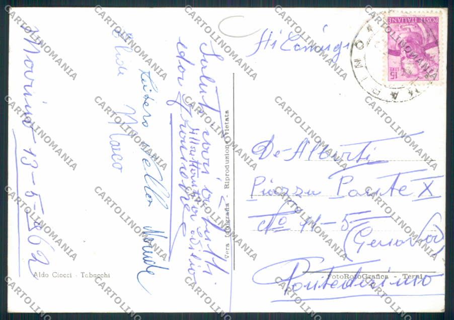 Roma Marino Laziale Foto FG cartolina MV1939 – retro
