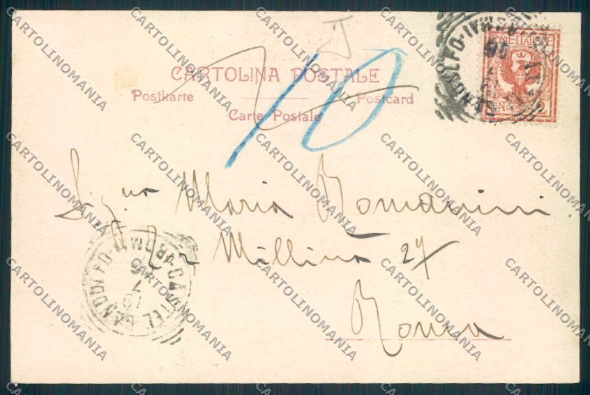 Roma Castel Gandolfo cartolina MV2007 – retro