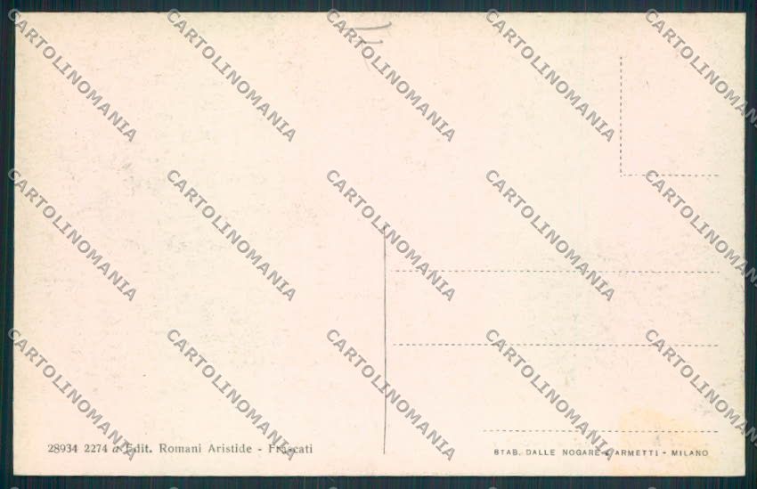 Roma Frascati cartolina MV2038 – retro