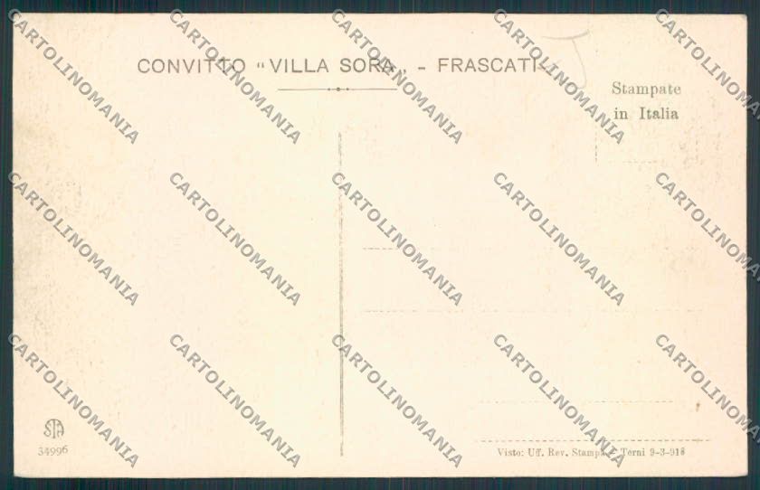 Roma Frascati cartolina MV2046 – retro