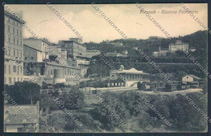 Roma Frascati Stazione Treno cartolina MV2053 – fronte