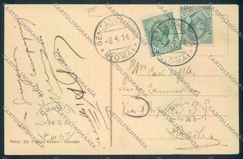 Roma Genzano cartolina MV2059 – retro