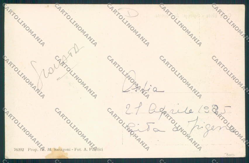 Roma Ostia SCOLLATA cartolina MV2091 – retro