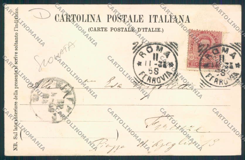 Roma Ostia SCOLLATA cartolina MV2095 – retro
