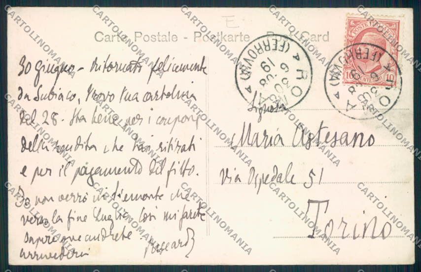 Roma Subiaco cartolina MV2136 – retro