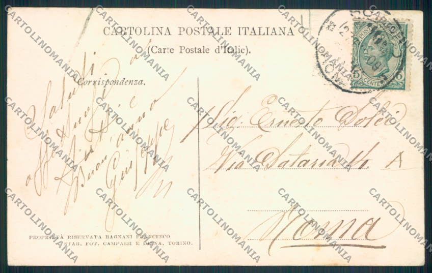 Roma Subiaco ABRASA cartolina MV2141 – retro