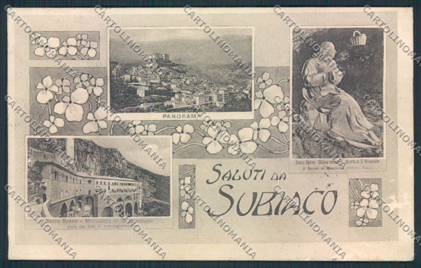 Roma Subiaco ABRASA cartolina MV2142 – fronte
