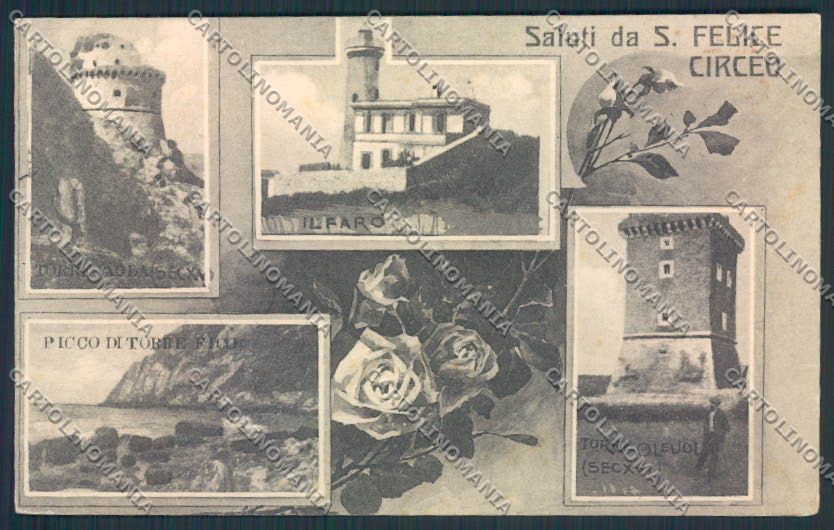 Latina S. Felice Circeo Faro Saluti da cartolina MV2174 – fronte