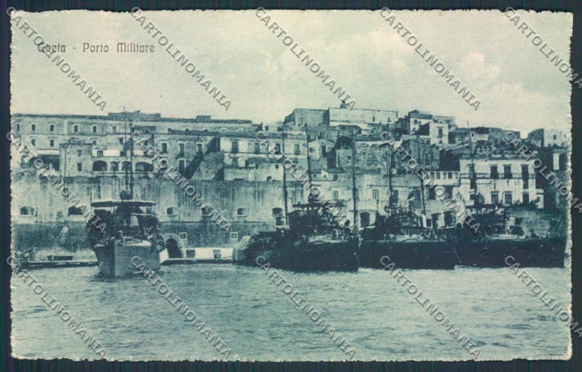 Latina Gaeta Porto Militare Marina cartolina MV2201 – fronte