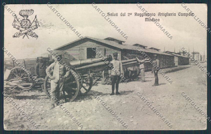 Modena Città PIEGHINE Artiglieria cartolina MV2317 – fronte