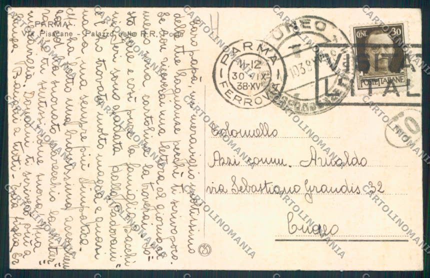 Parma Città cartolina MV2446 – retro