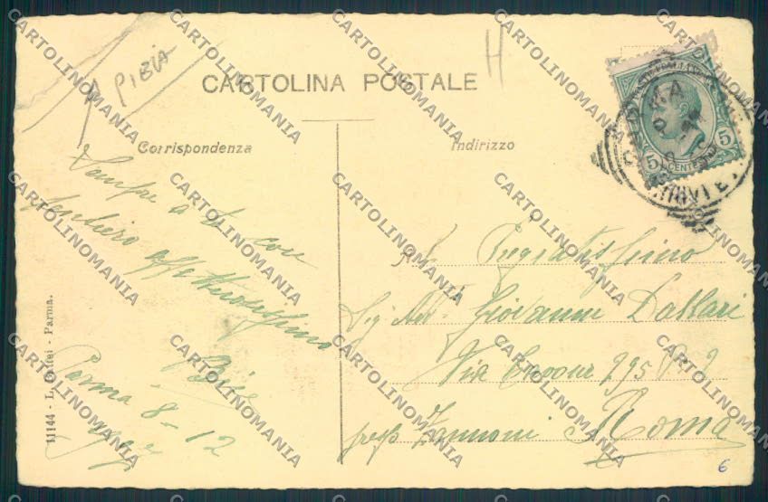 Parma Città PIEGA Stazione cartolina MV2452 – retro