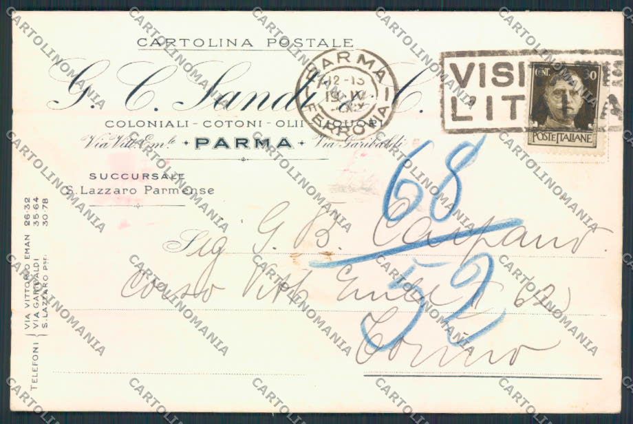 Parma Città Commerciale Liquori FG cartolina MV2494 – fronte