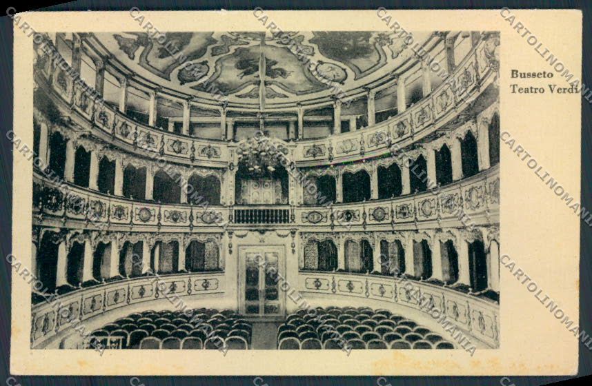 Parma Busseto Teatro cartolina MV2514 – fronte