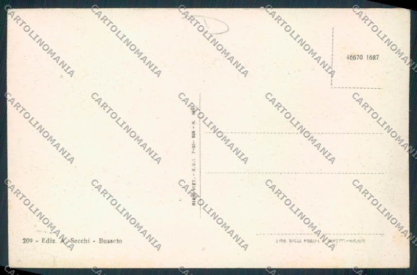 Parma Busseto Teatro cartolina MV2514 – retro