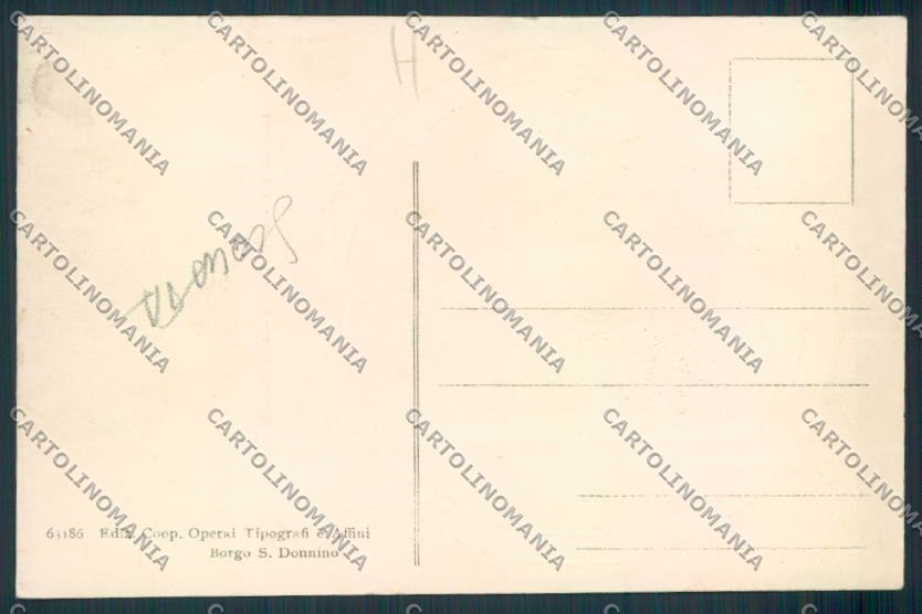 Parma Fidenza Borgo S.Donnino SCOLLATA cartolina MV2530 – retro