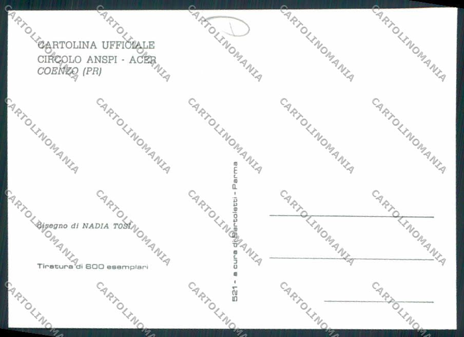 Parma Coenzo FG cartolina MV2553 – retro