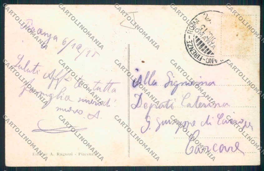 Piacenza Città Tram cartolina MV2623 – retro