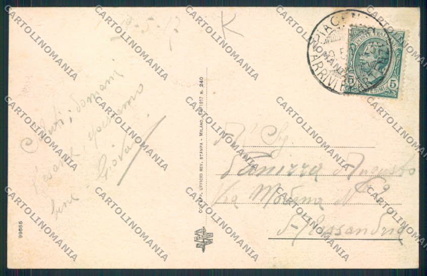 Piacenza Città Genio Telegrafisti cartolina MV2640 – retro