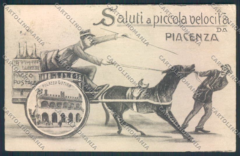 Piacenza Città Saluti da cartolina MV2645 – fronte