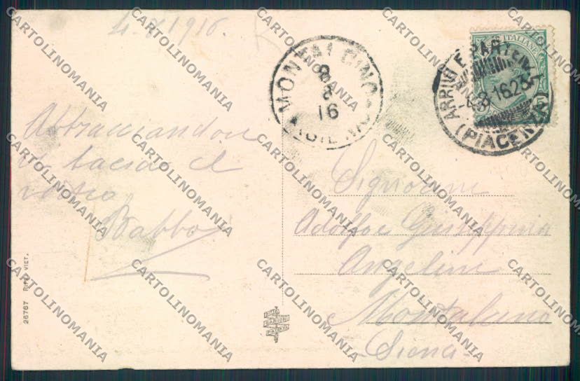 Piacenza Città Saluti da cartolina MV2645 – retro