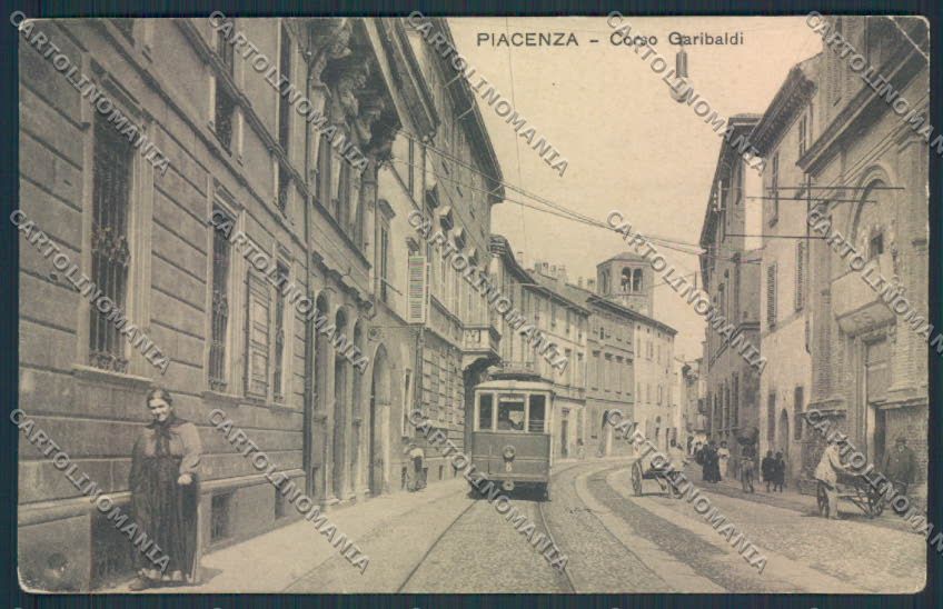 Piacenza Città Tram PIEGHINA cartolina MV2653 – fronte