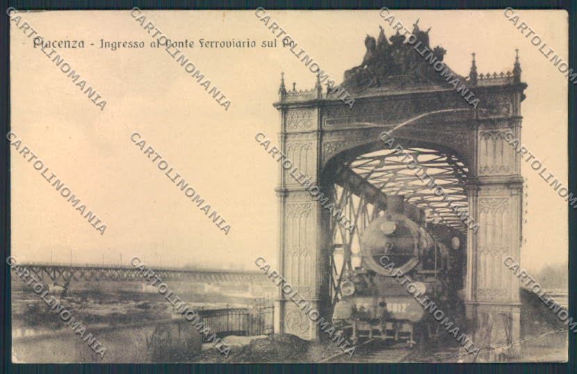 Piacenza Città ABRASA Treno cartolina MV2658 – fronte