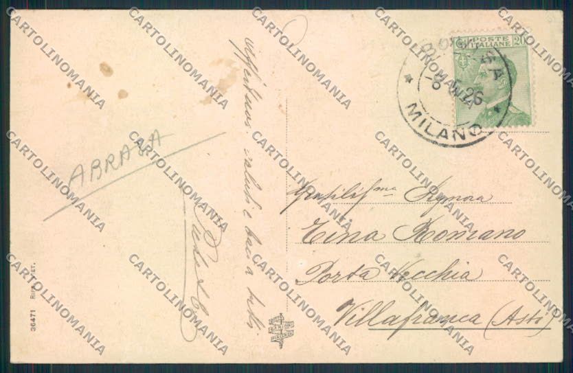 Piacenza Città ABRASA Treno cartolina MV2658 – retro