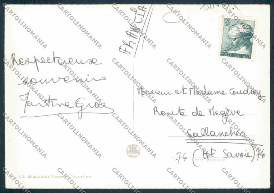 Piacenza Fontana Pradosa Foto FG cartolina MV2674 – retro