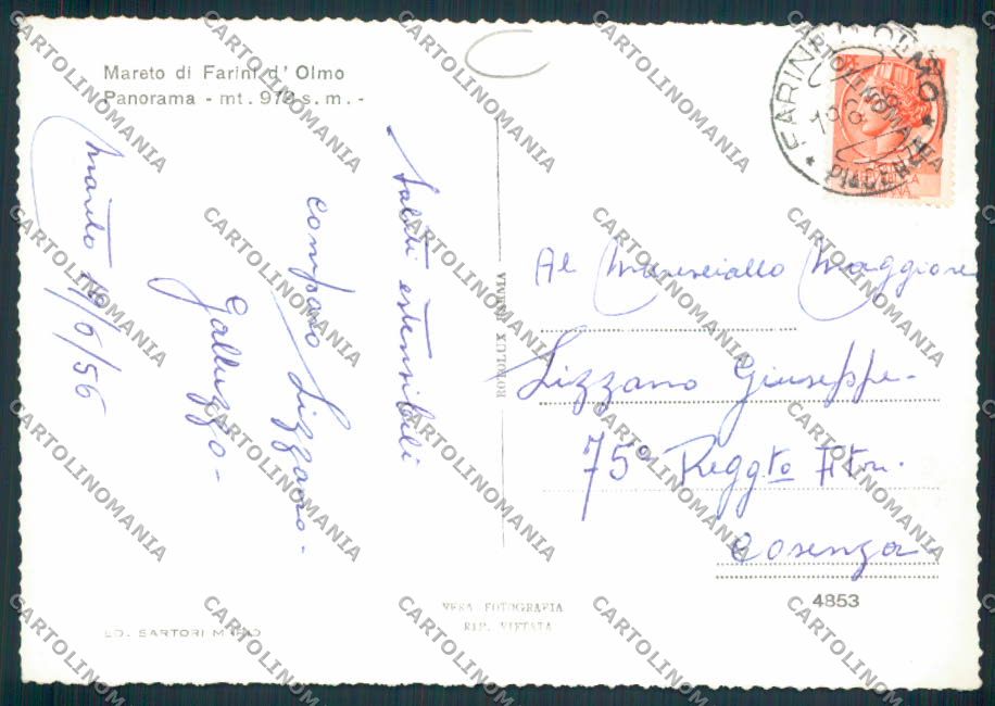 Piacenza Mareto Farini ADESIVO Foto FG cartolina MV2680 – retro