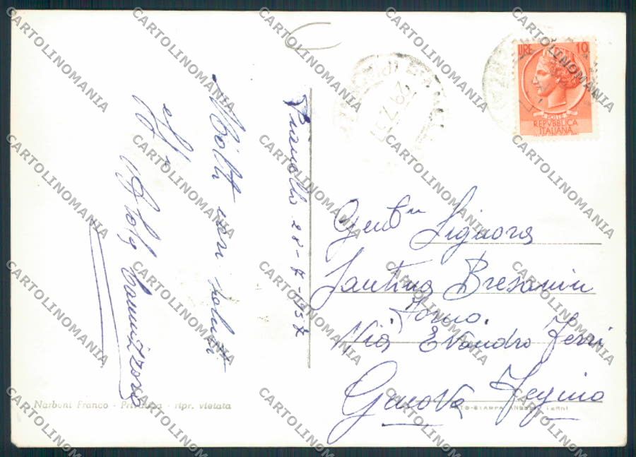 Piacenza Pianello ADESIVO Foto FG cartolina MV2681 – retro