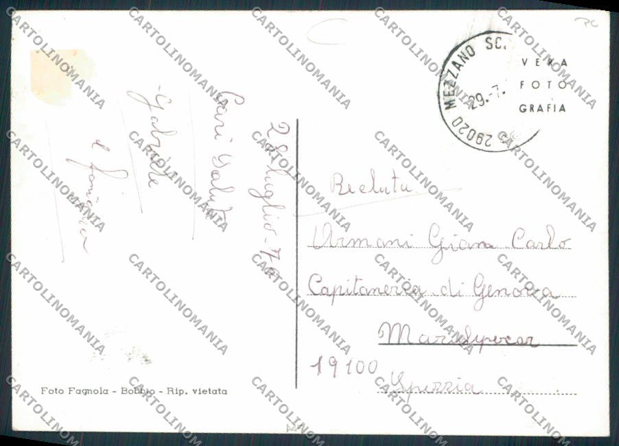 Piacenza Mezzano Foto FG cartolina MV2688 – retro