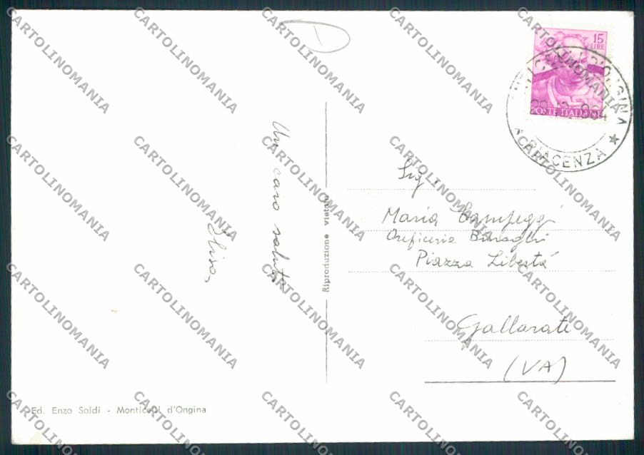 Piacenza Monticelli d'Ongina Foto FG cartolina MV2693 – retro