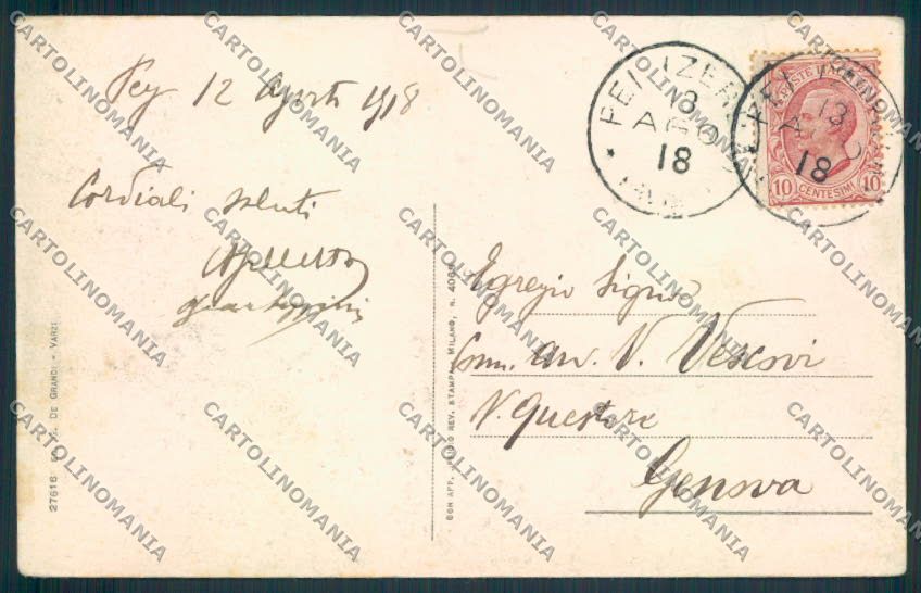 Piacenza Capannette di Pey cartolina MV2743 – retro