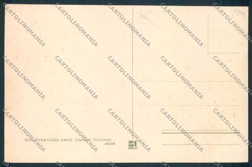 Piacenza Castel San Giovanni cartolina MV2771 – retro