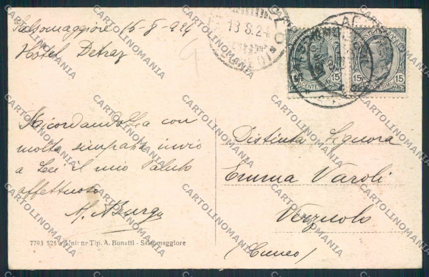 Parma Salsomaggiore cartolina MV2804 – retro