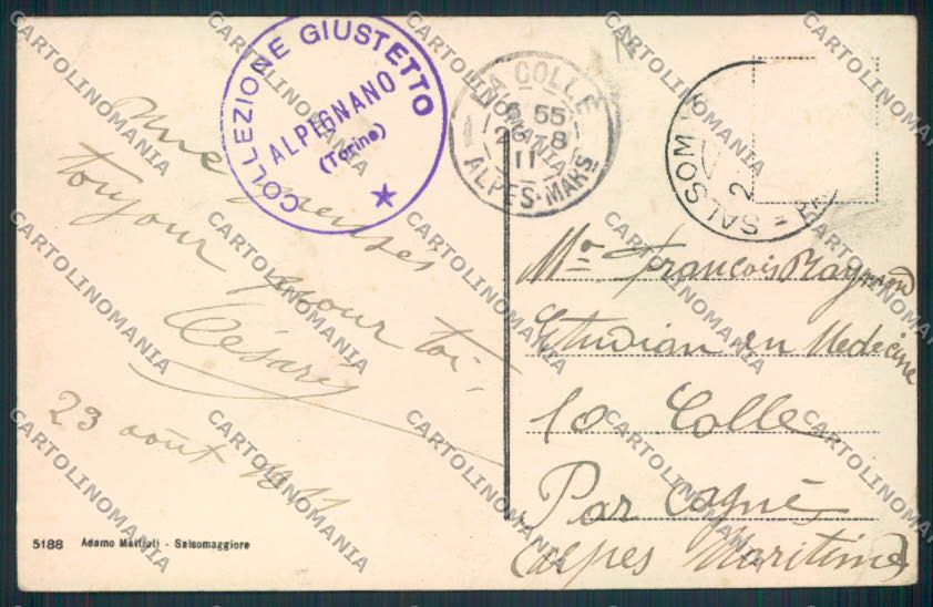Parma Salsomaggiore cartolina MV2850 – retro