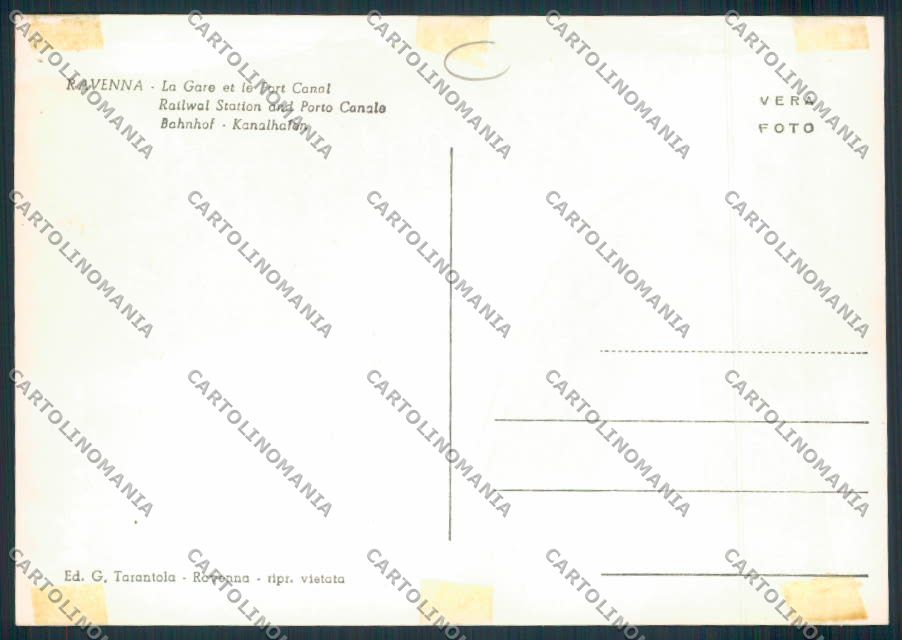 Ravenna Città Stazione Foto FG cartolina MV2890 – retro