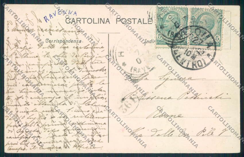 Ravenna Riolo cartolina MV2908 – retro