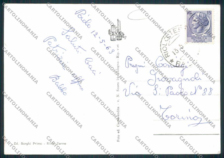 Ravenna Riolo Foto FG cartolina MV2948 – retro