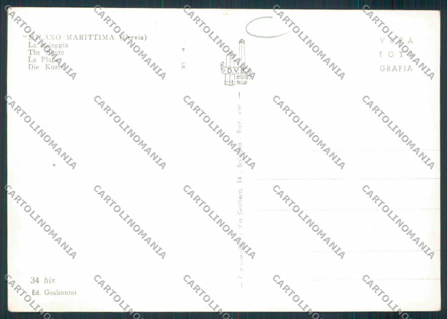 Ravenna Milano Marittima Foto FG cartolina MV2951 – retro