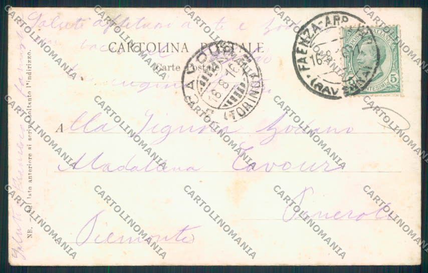 Ravenna Faenza cartolina MV2967 – retro