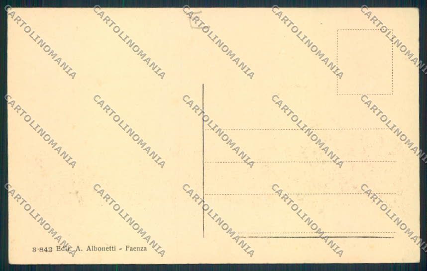 Ravenna Faenza ABRASA cartolina MV2968 – retro
