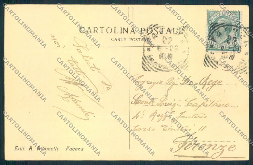 Ravenna Faenza cartolina MV2981 – retro