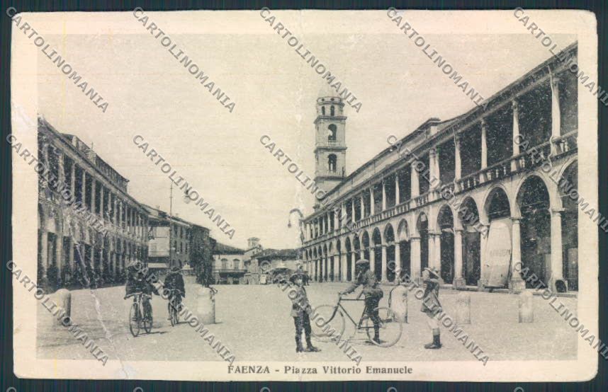 Ravenna Faenza PIEGATA cartolina MV2985 – fronte